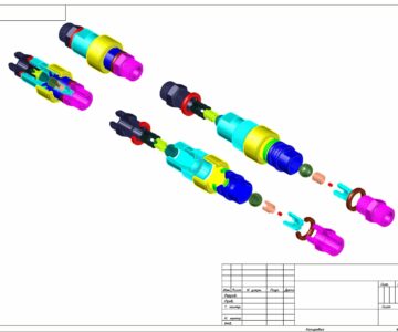 3D модель Устройство запорное 15.000 СБ  в AutoCAD