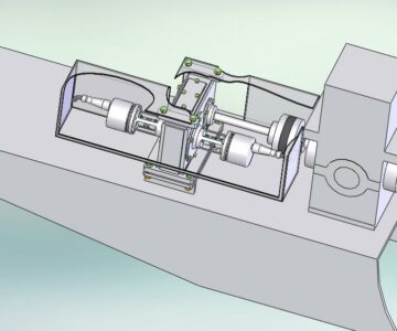 3D модель Установка импульсных датчиков для контроля скорости подъемника