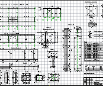 Чертеж курсовой по металлическим конструкциям