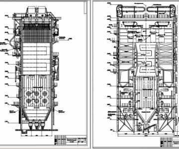 Чертеж Чертежи котлоагрегата ПК-39