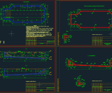 Чертеж Чаша бассейна рабочие чертежи КЖ