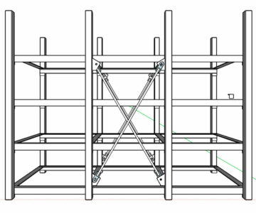 3D модель Стелаж 3000*1375*2300