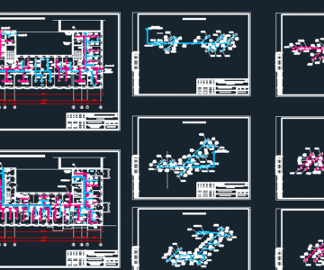 Чертеж Отопление и вентиляция больницы
