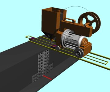 3D модель Болто-сварной стык стальных балок, 3D