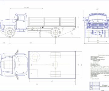 Чертеж ЗИЛ-431510