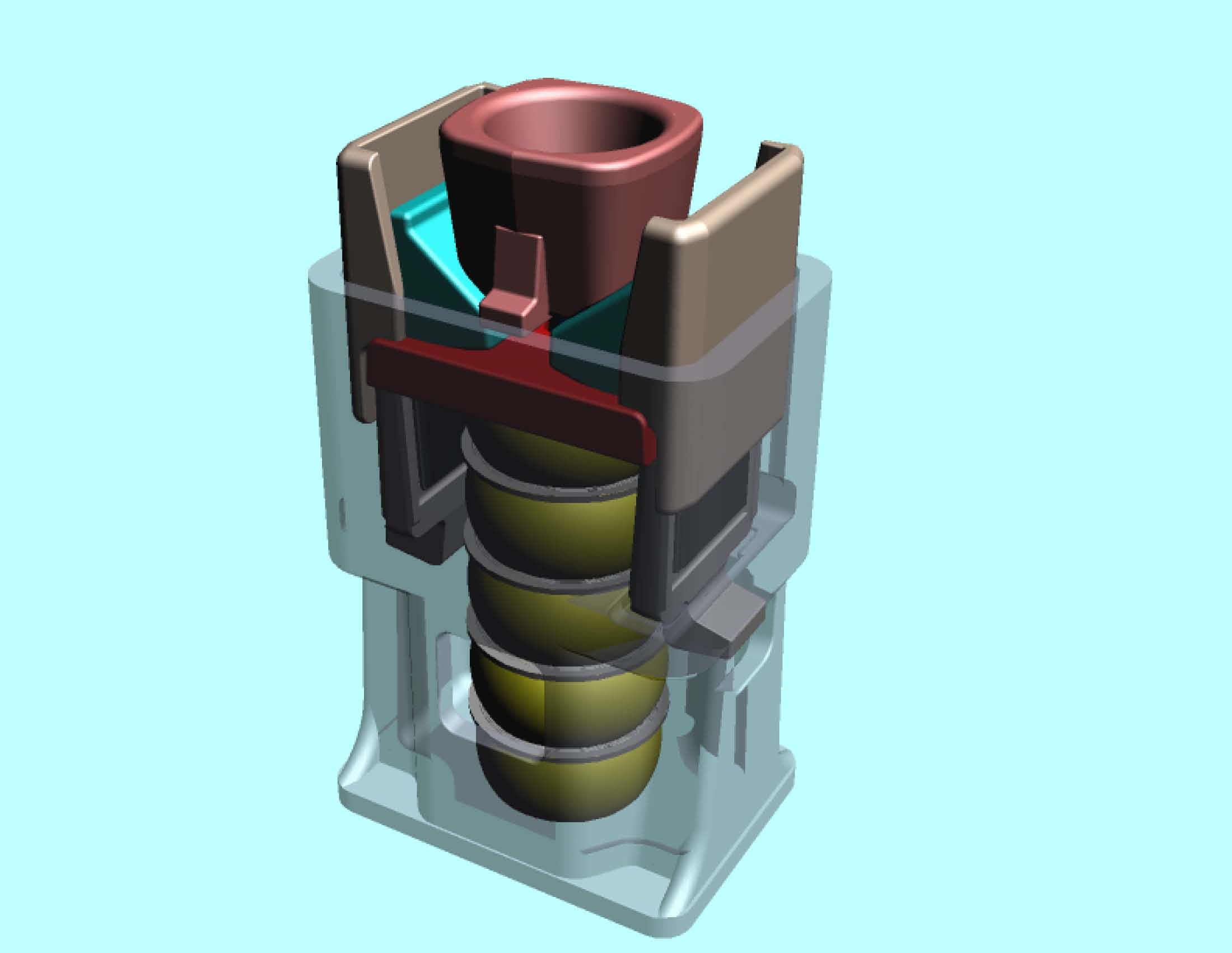 3D модель Поглощающий аппарат ПМКП-110, 3D