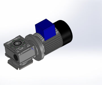 3D модель мотор-редуктор CHM-63-FB-1-7,5-90-B5V02