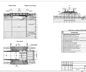 Чертеж проект моста