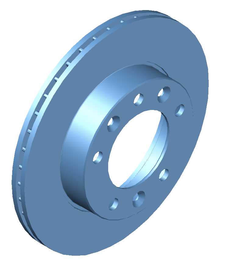 3D модель Диск тормозной ГАЗ-3302