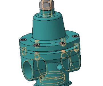 3D модель Регулятор давления из альбом сборочных чертежей Борковской
