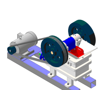 3D модель Дробилка щековая для лабораторных исследований