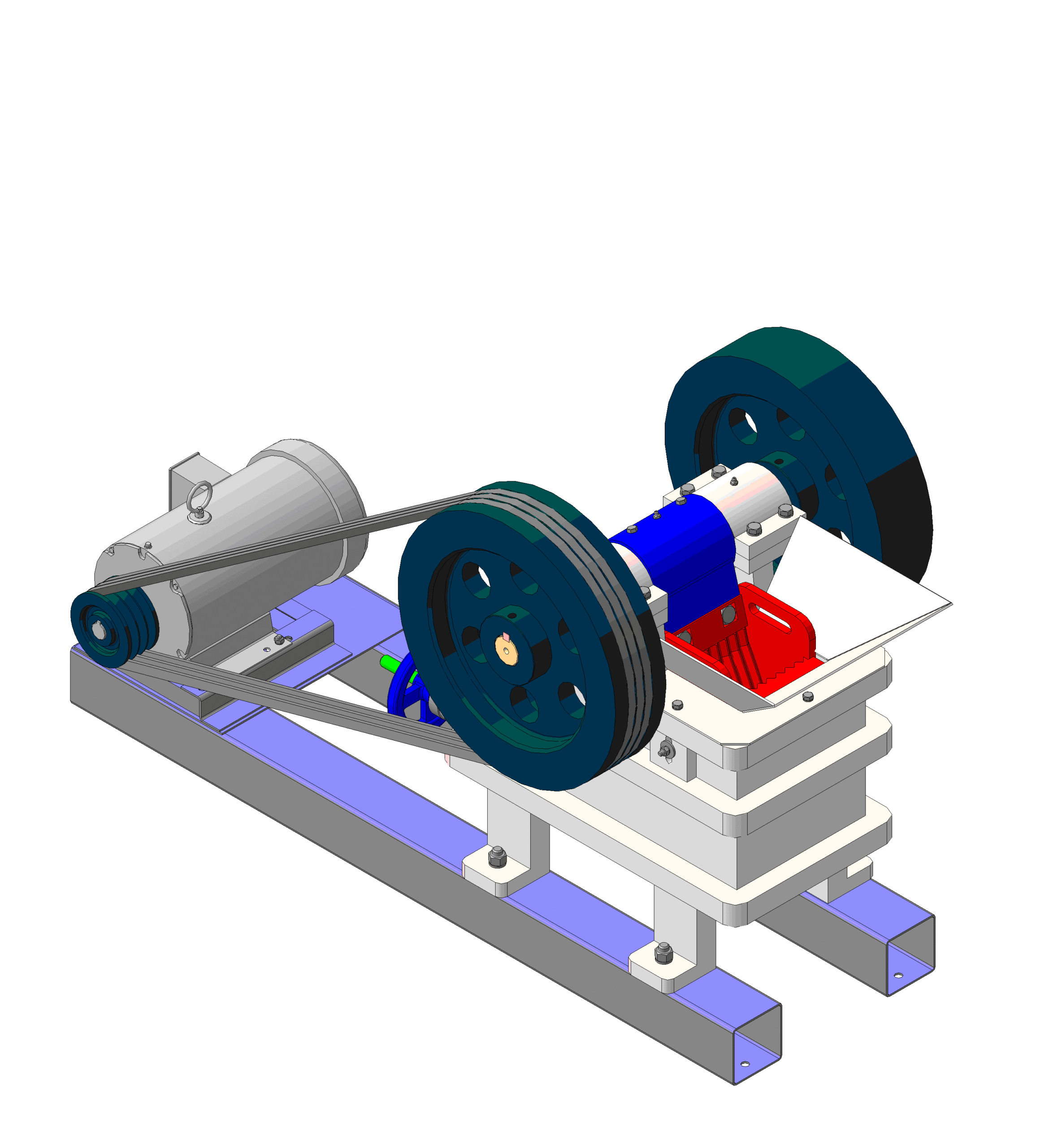 3D модель Дробилка щековая для лабораторных исследований