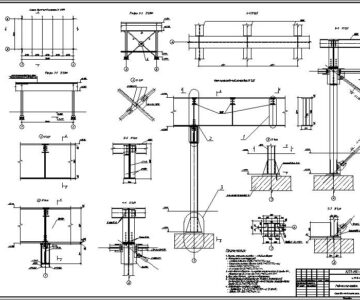 Чертеж Металлические конструкции, проектирование балочной клетки.