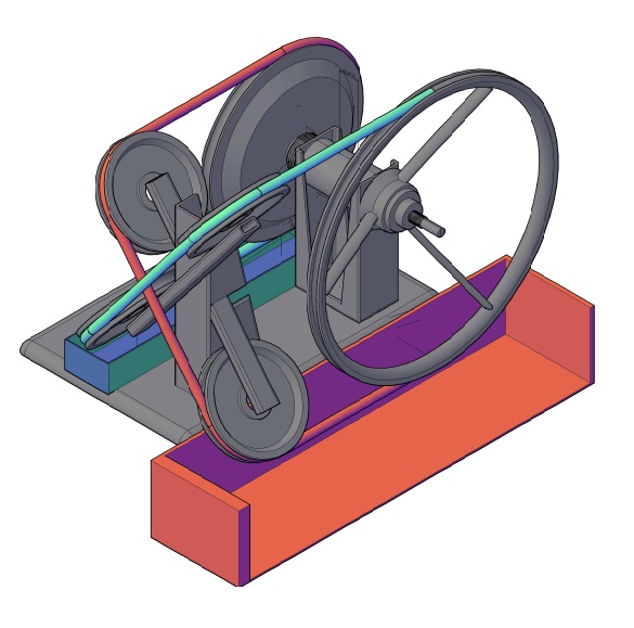 3D модель Нитиноловый двигатель