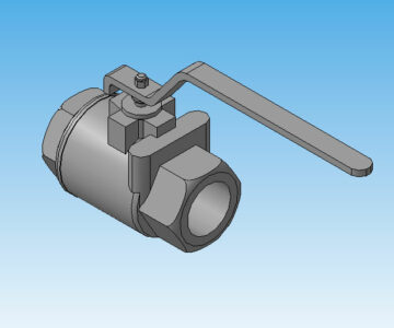 3D модель Кран шаровый dn20