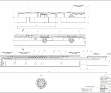 Чертеж Винтовой забойный двигатель Д1-195