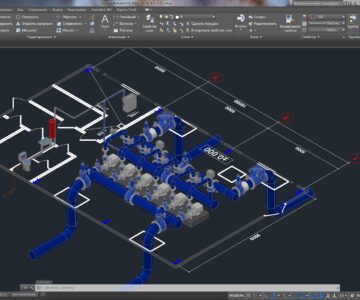 3D модель Насосная станция хозяйственно-питьевого водоснабжения производительностью 2900 м.куб/сут.