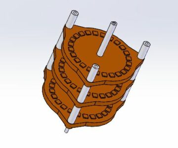 3D модель Переключатель галетный 12П3Н2