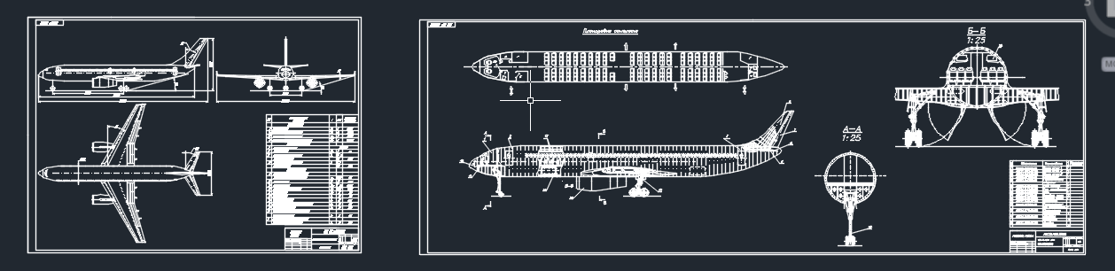 Чертеж Boeing B-737 Advance