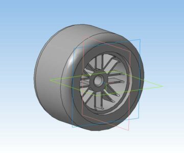 3D модель Шина Формулы-1