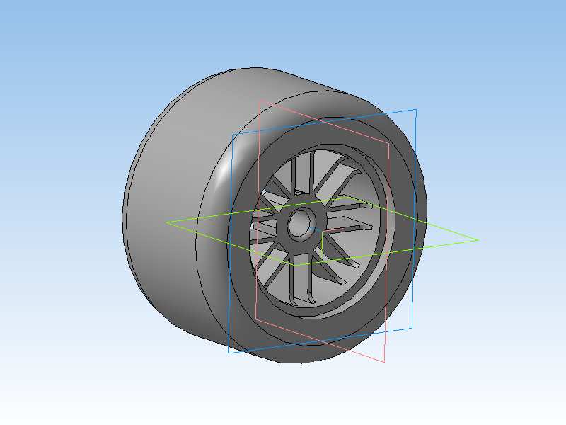 3D модель Шина Формулы-1