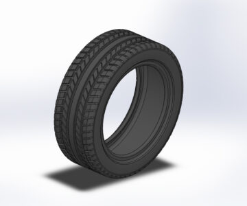 3D модель 3D Автопокрышка 250/85 R15