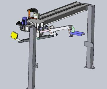 3D модель Электропневматический манипулятор