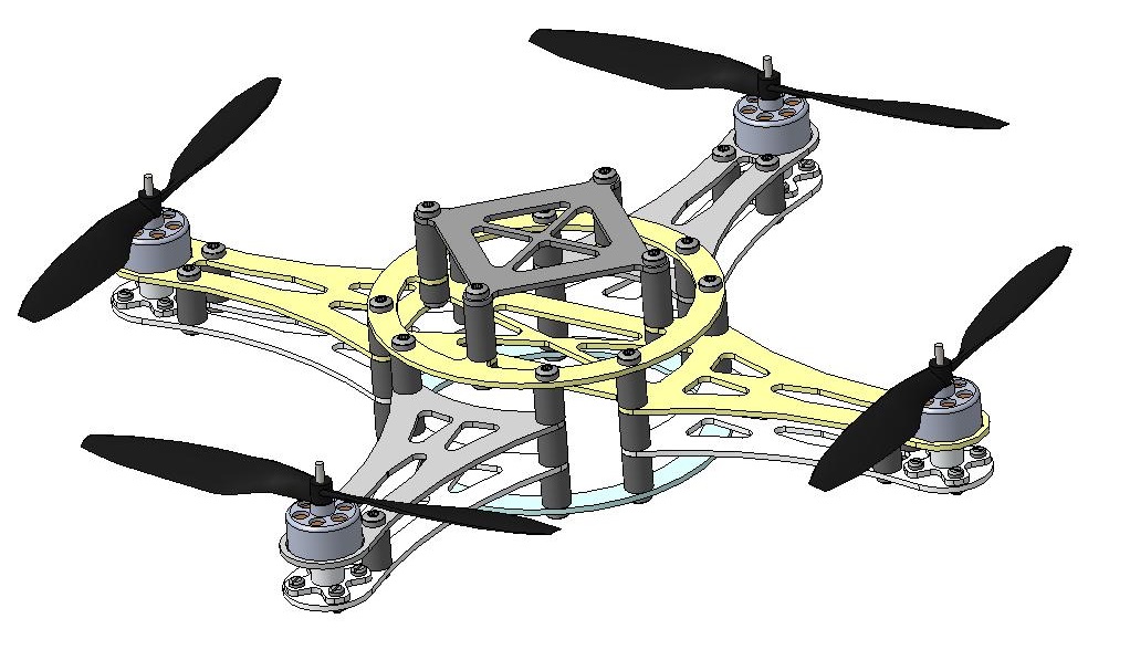 3D модель Квадрокоптер малогабаритный