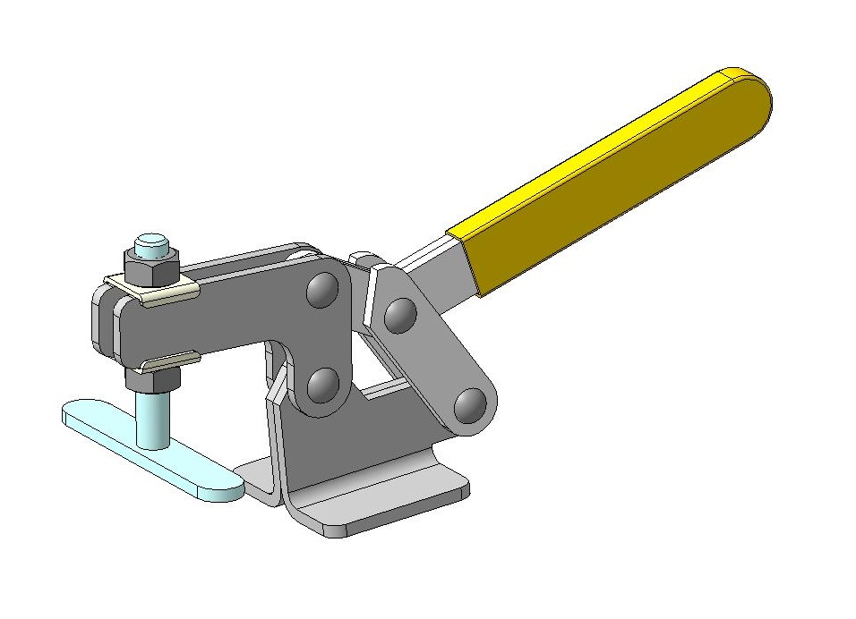 3D модель Зажим механический с горизонтальной ручкой