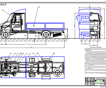 Чертеж ЗИЛ-5301АО