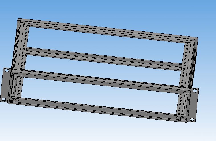 3D модель 19 дюймовый корпус Inpac2U