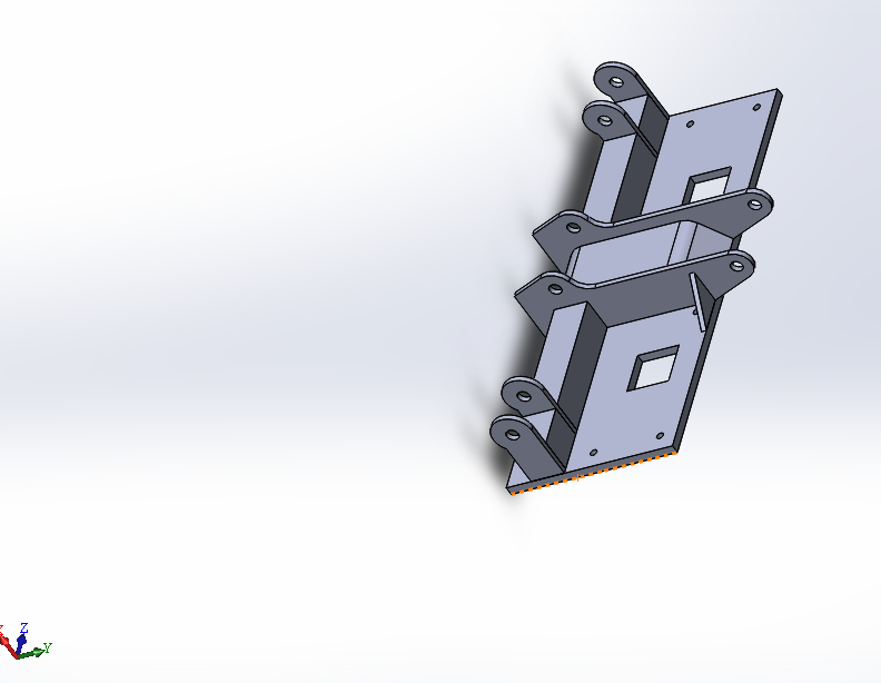 3D модель Задняя стенка рыхлителя