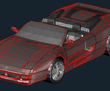 3D модель 3D модель Ferrari Testarossa F512M