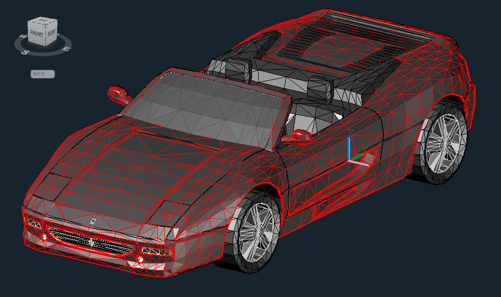 3D модель 3D модель Ferrari Testarossa F512M