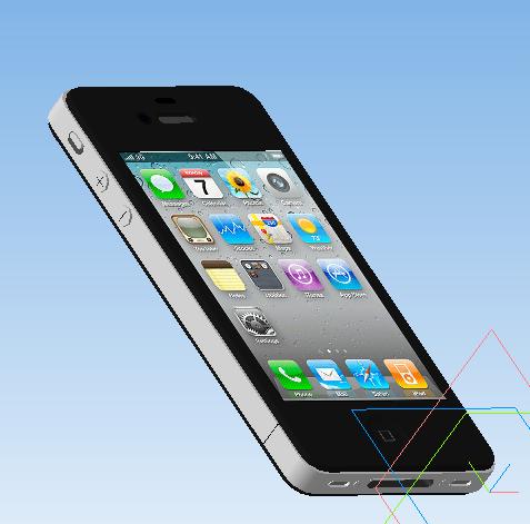 3D модель iPhone 4 3D