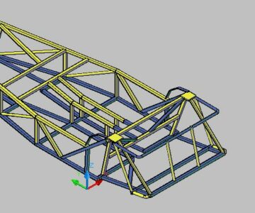 3D модель Шасси и подвеска Lotus Super Seven