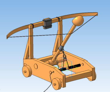 3D модель Древняя Катапульта
