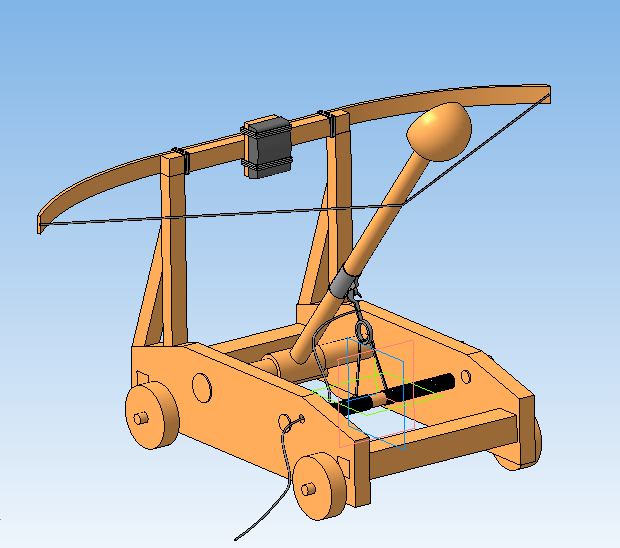 3D модель Древняя Катапульта