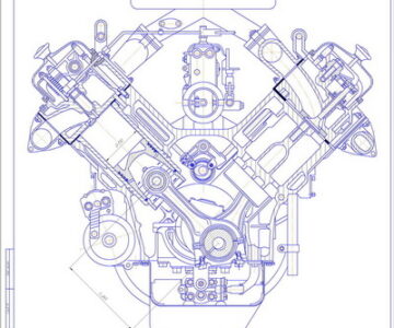Чертеж Курсовой проект по ДВС "Расчет ЯМЗ-236"
