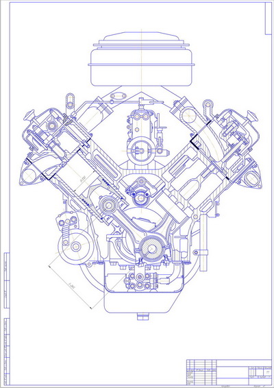 Чертеж Курсовой проект по ДВС "Расчет ЯМЗ-236"