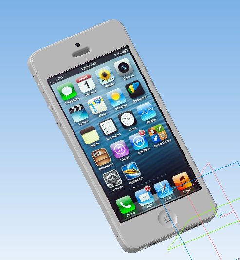 3D модель iPhone 5 3D Модель