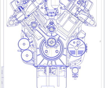 Чертеж Расчет двигателя ЯМЗ-240