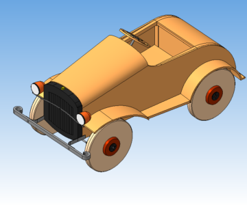 3D модель Педальный автомобиль