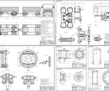 Чертеж Автопоезд с прицепом полной массой 22т с разработкой тормозной системы и подвески прицепа