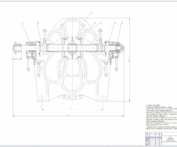 Чертеж Насос центробежный для транспортировки нефти типа НМ