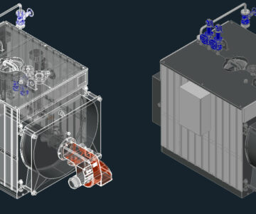 3D модель 3D модель котел Sixen 650