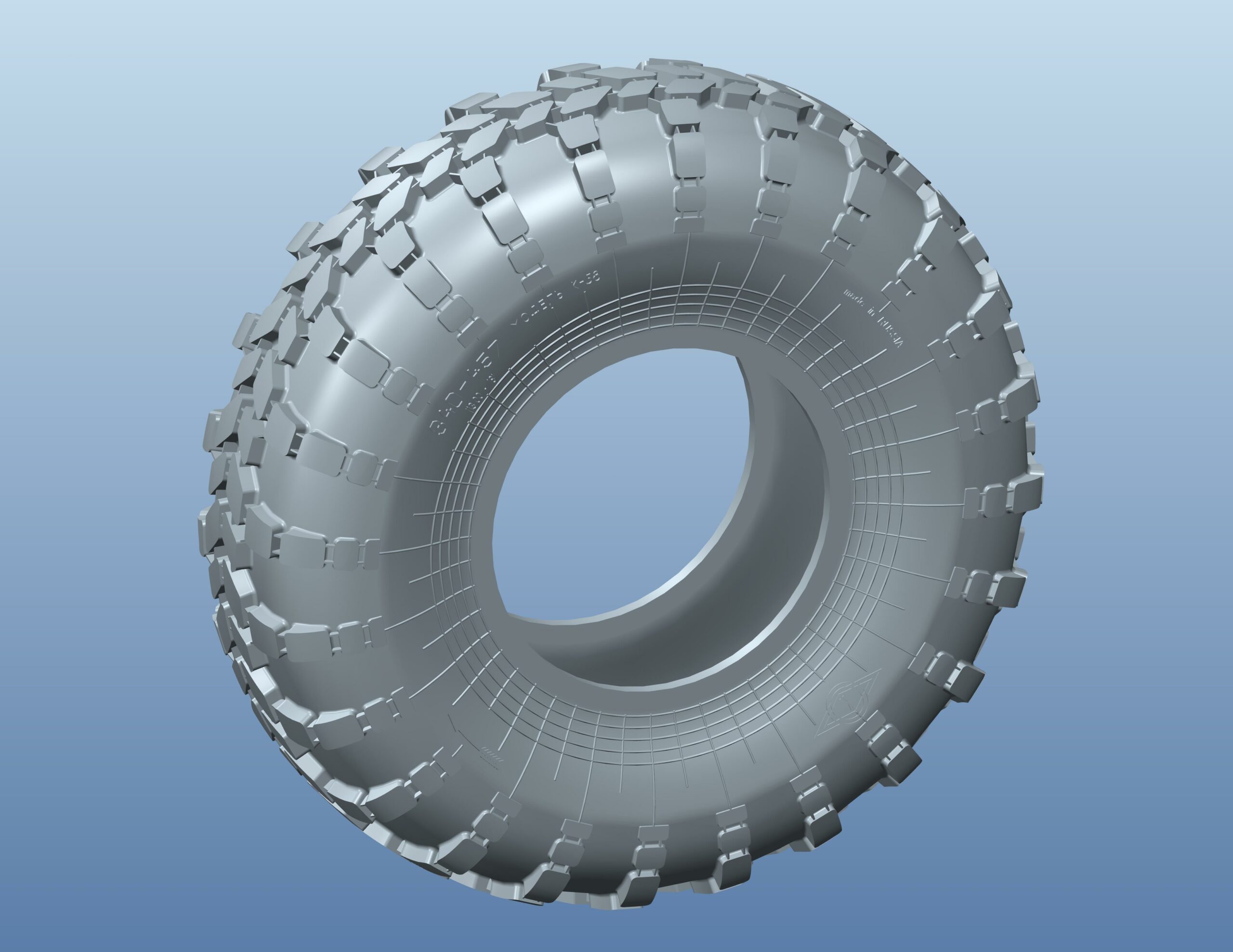 3D модель Шина колеса БТР К58