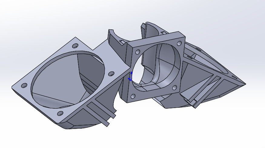 3D модель Система охлаждения для 3D принтеров с соплом фирмы E3D v6 универсальное