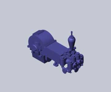 3D модель Цементировочный насос 9Т
