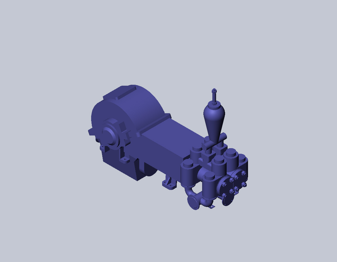 3D модель Цементировочный насос 9Т